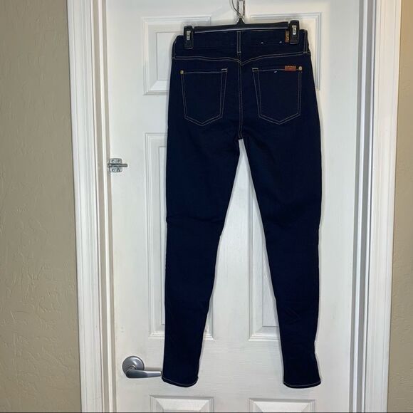 7 for all Mankind The Skinny Dark Denim Color Size 27 - Picture 8 of 11